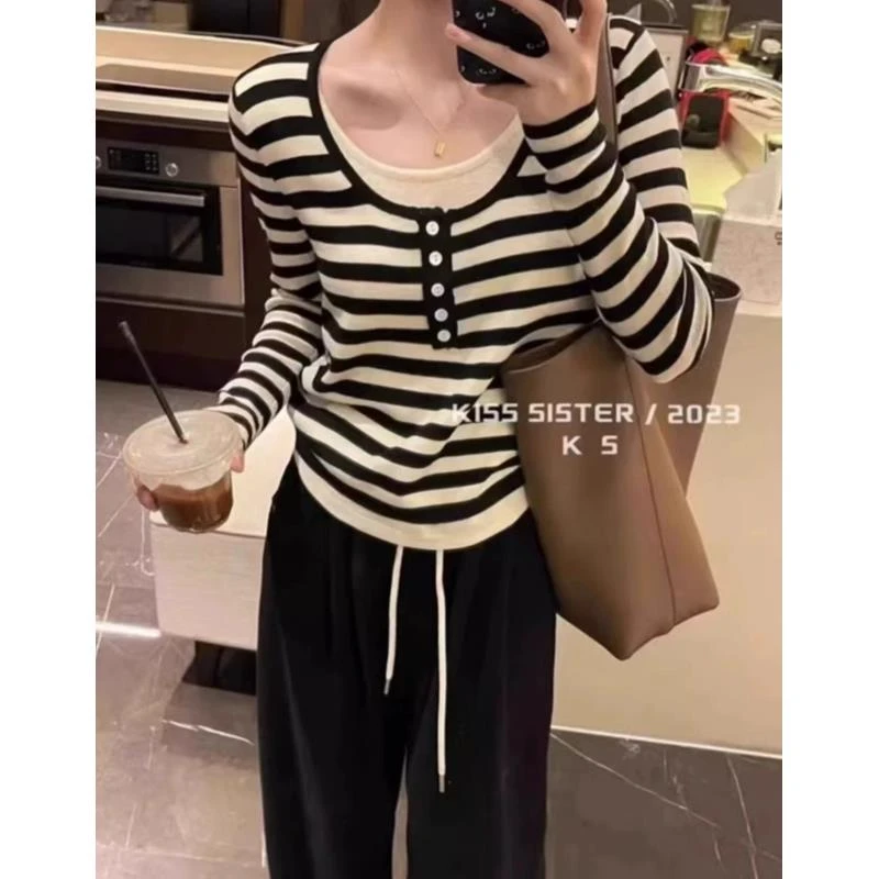 睡衣女冬季新款德绒长袖时尚韩版休闲可外穿家居服（条纹设计感）