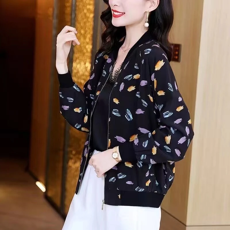 棒球服洋气外套女春夏季薄款大码百搭防晒服女士短款防晒衣女外穿