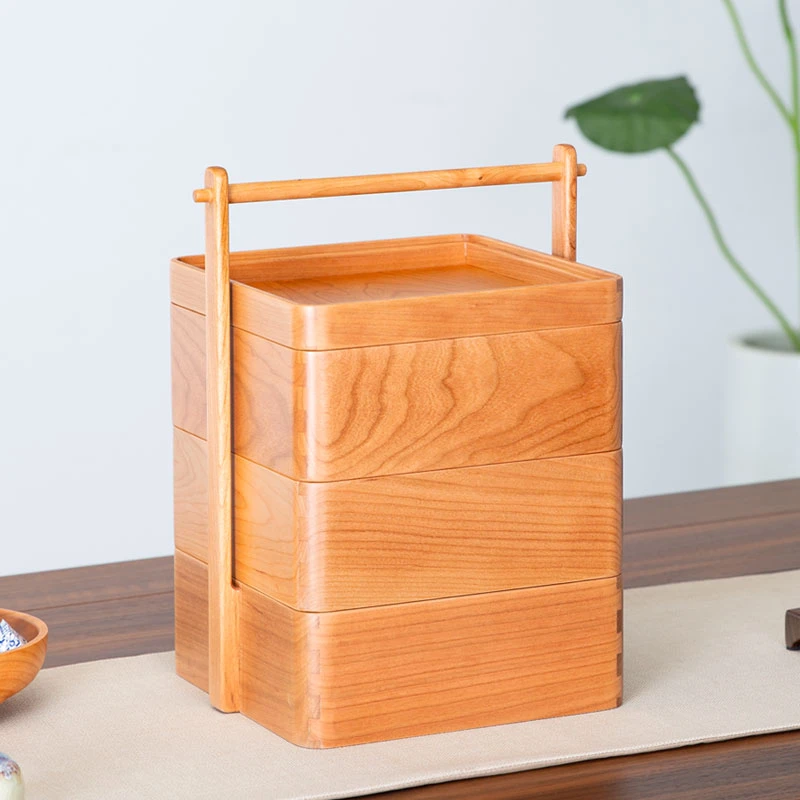 园昌家具       北美红樱桃小提篮创意简约糖果盒21*21