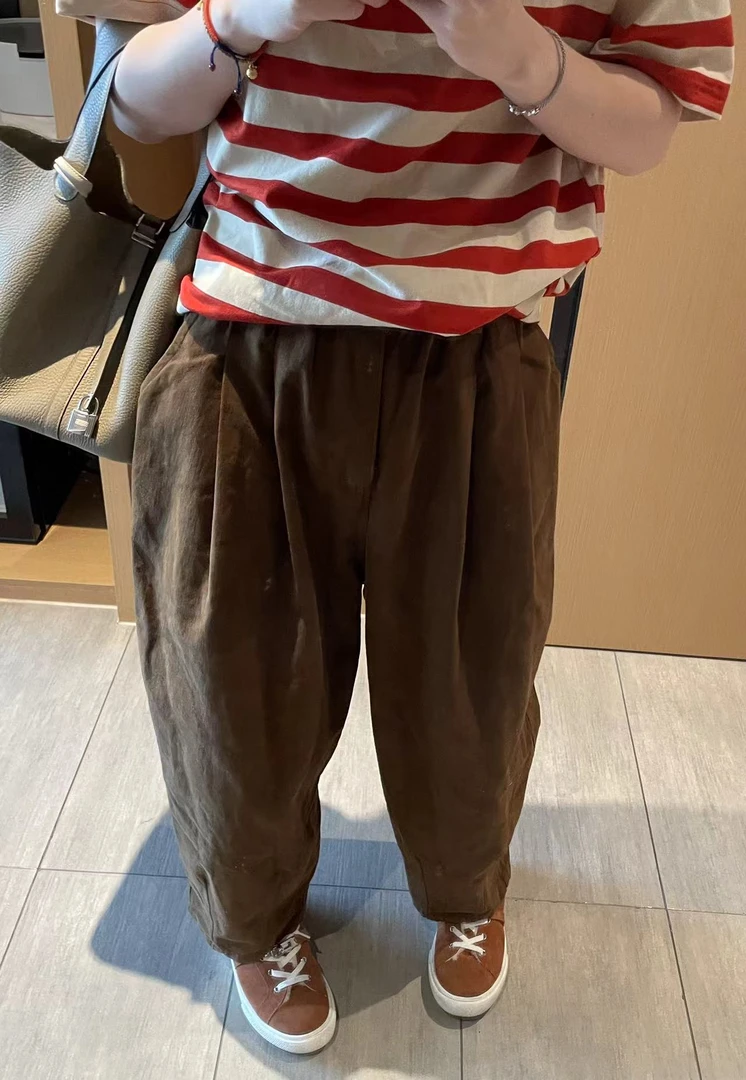 Sevbasks 七七家韩版 A1010WK 咖色美拉德系百搭显瘦春款休闲裤