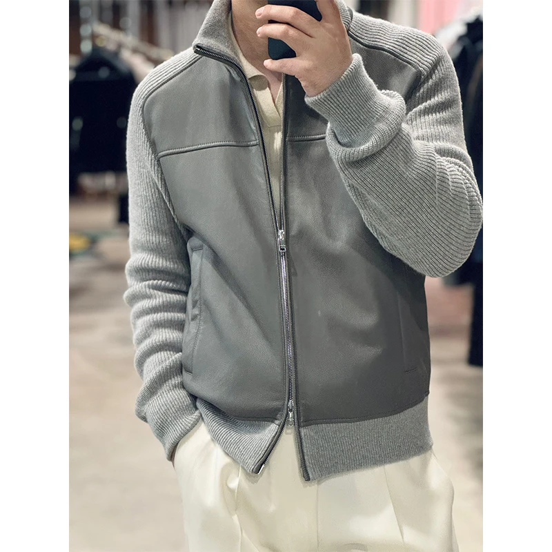 （高定）78600版“意式老钱 Lacon拉贡珍珠小羊羔”皮毛一体 飞行夹克