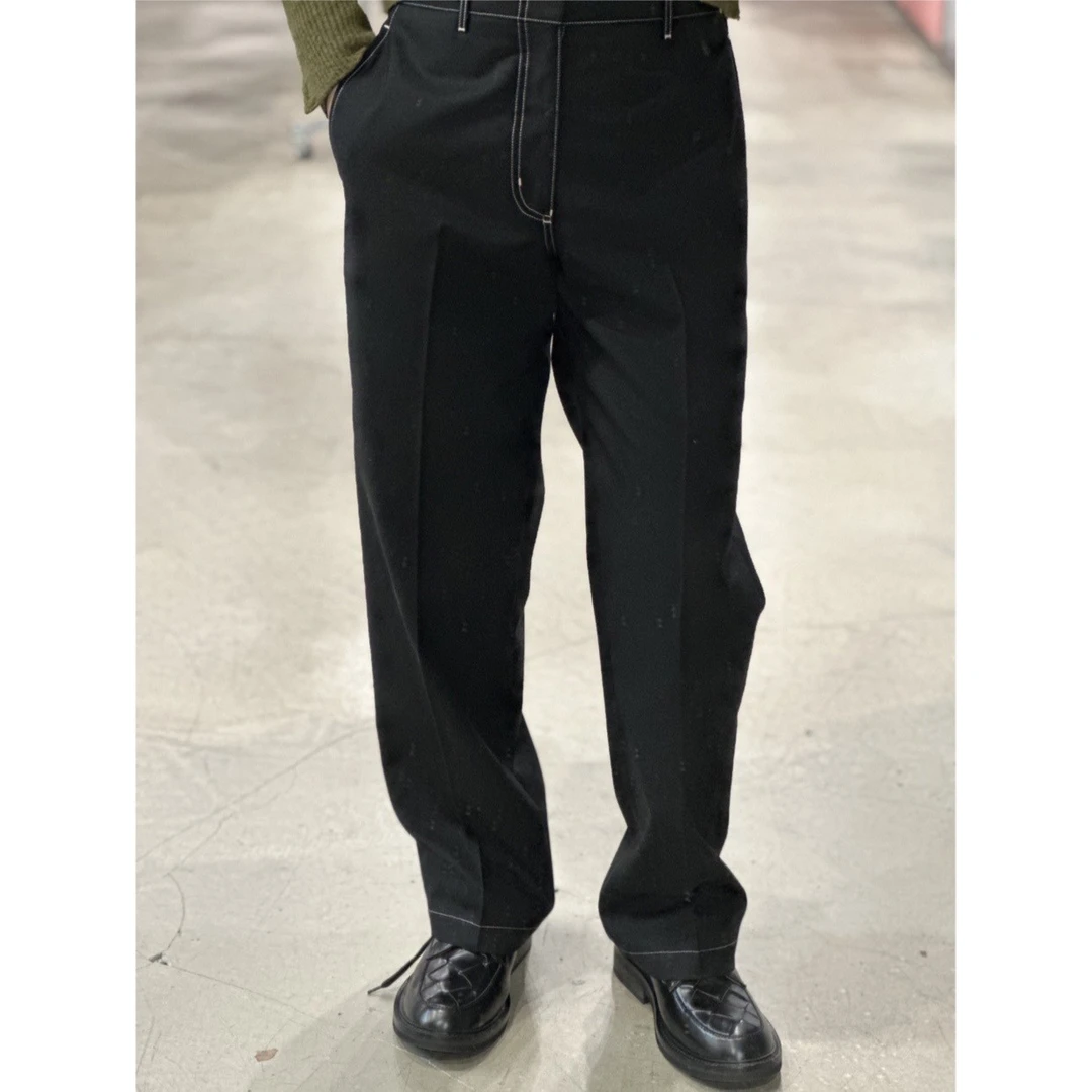 (高定）LA CALIFFA“9300版 精纺羊毛 ”立体剪裁 轻薄春夏 阔腿长裤