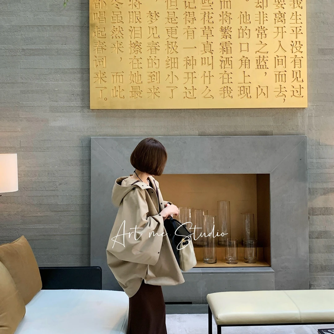 Artme瓜瓜呀【曼城雾都风衣斗篷外套】上衣女外套秋季女外套w438