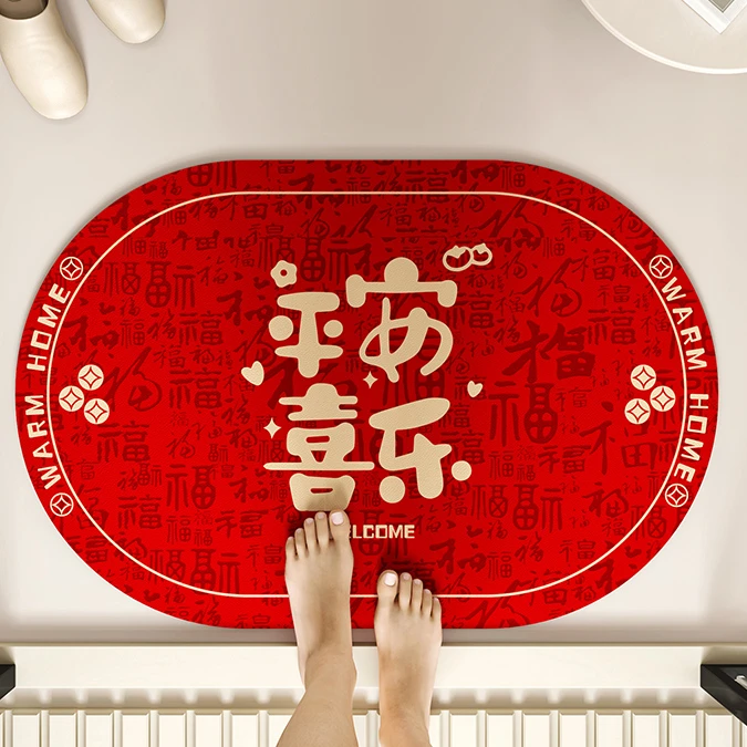 厨房地垫脚垫入户门口可爱垫子厕所浴室吸水垫防滑垫硅藻泥软垫