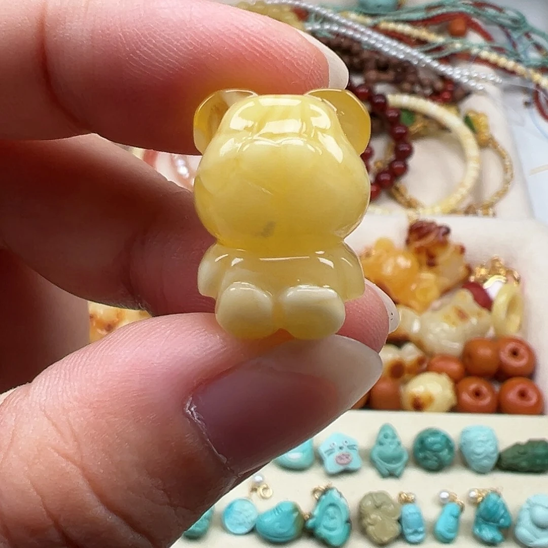 琥珀吊坠(不含链)未镶嵌