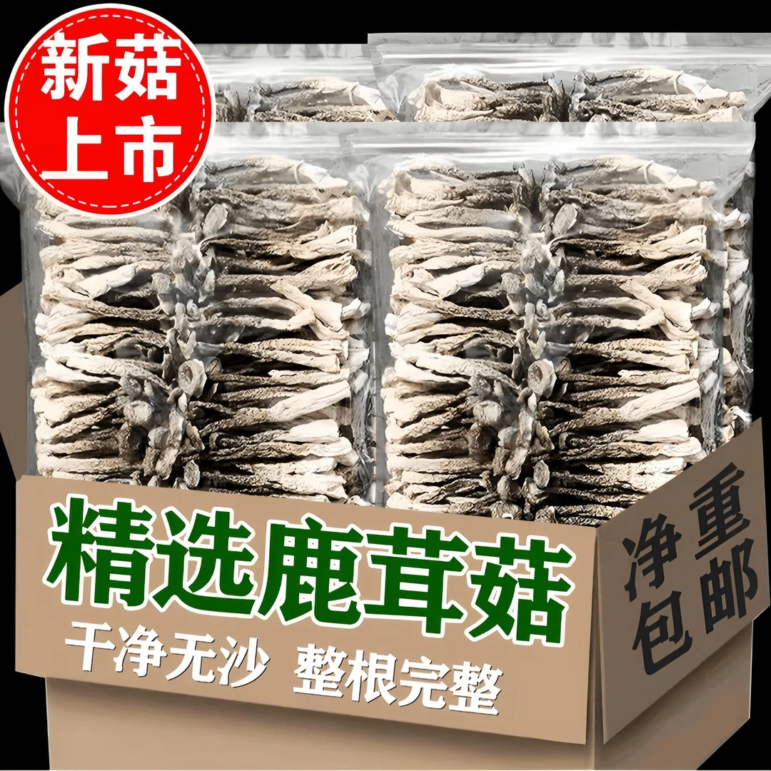 【发货快】新鲜鹿茸菇菌菇美味肥厚鲜香脆嫩浓郁香菇类无沙无碎特产