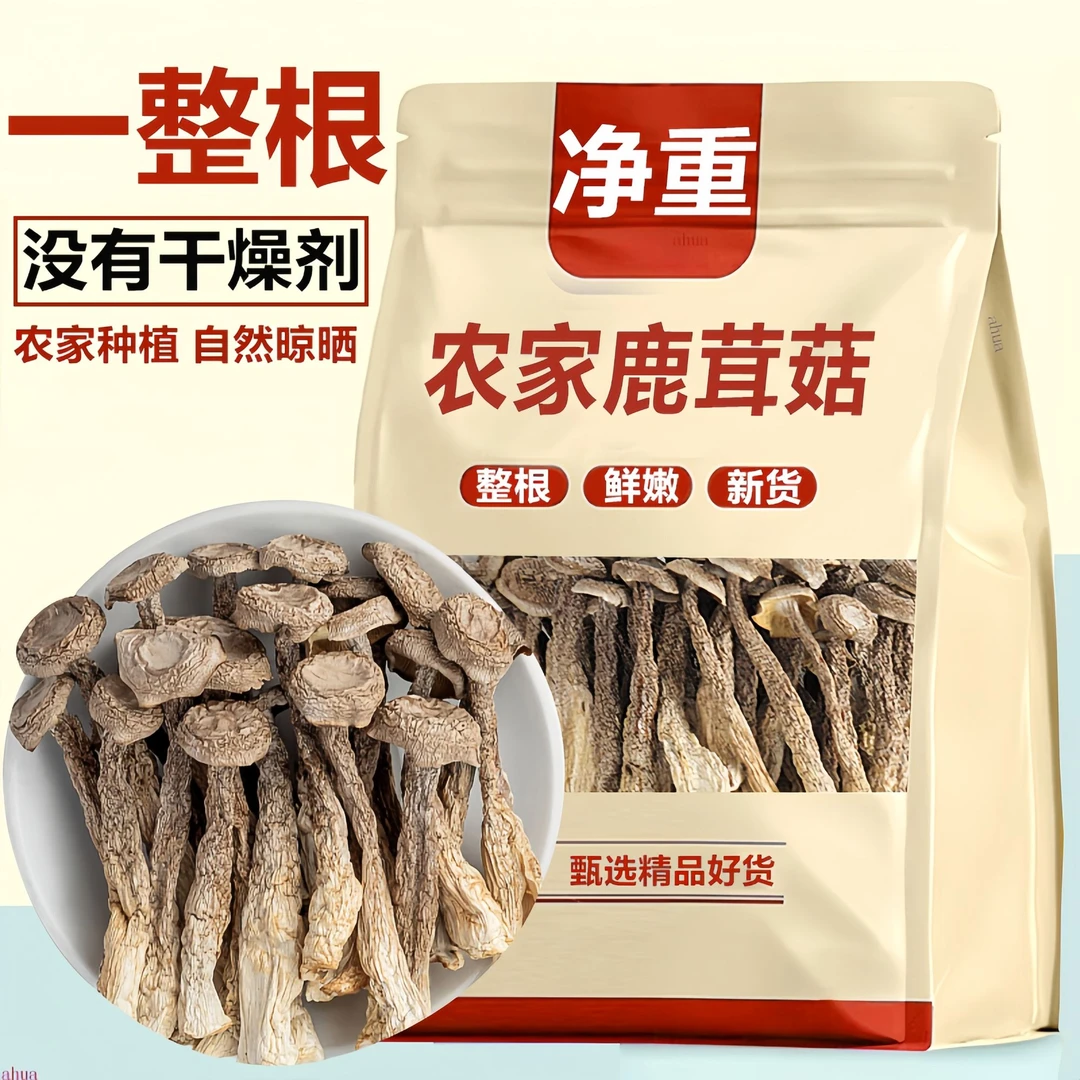 鹿茸菇干货古田食用菌鲜嫩鹿茸菌新菇鹿茸菇干锅煲汤食材肉质营养