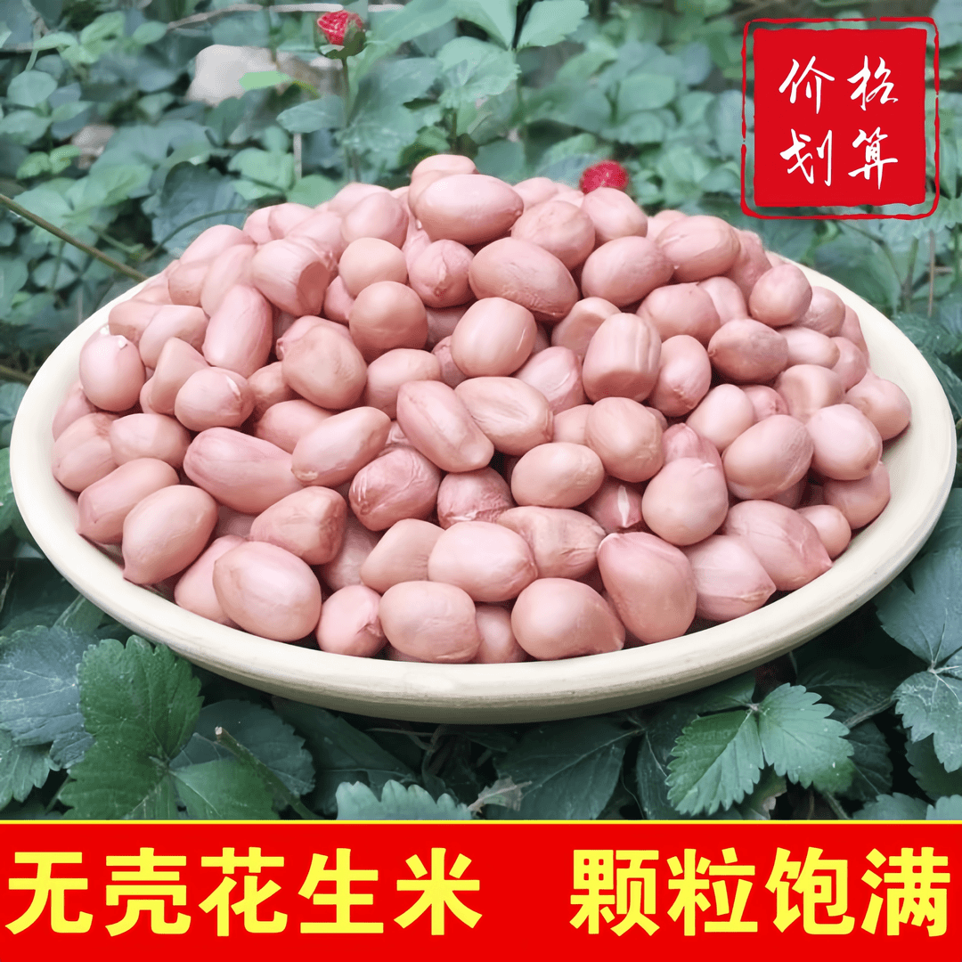 花生米生的新鲜现剥无壳生花生新鲜饱满农家特产白沙花生食材
