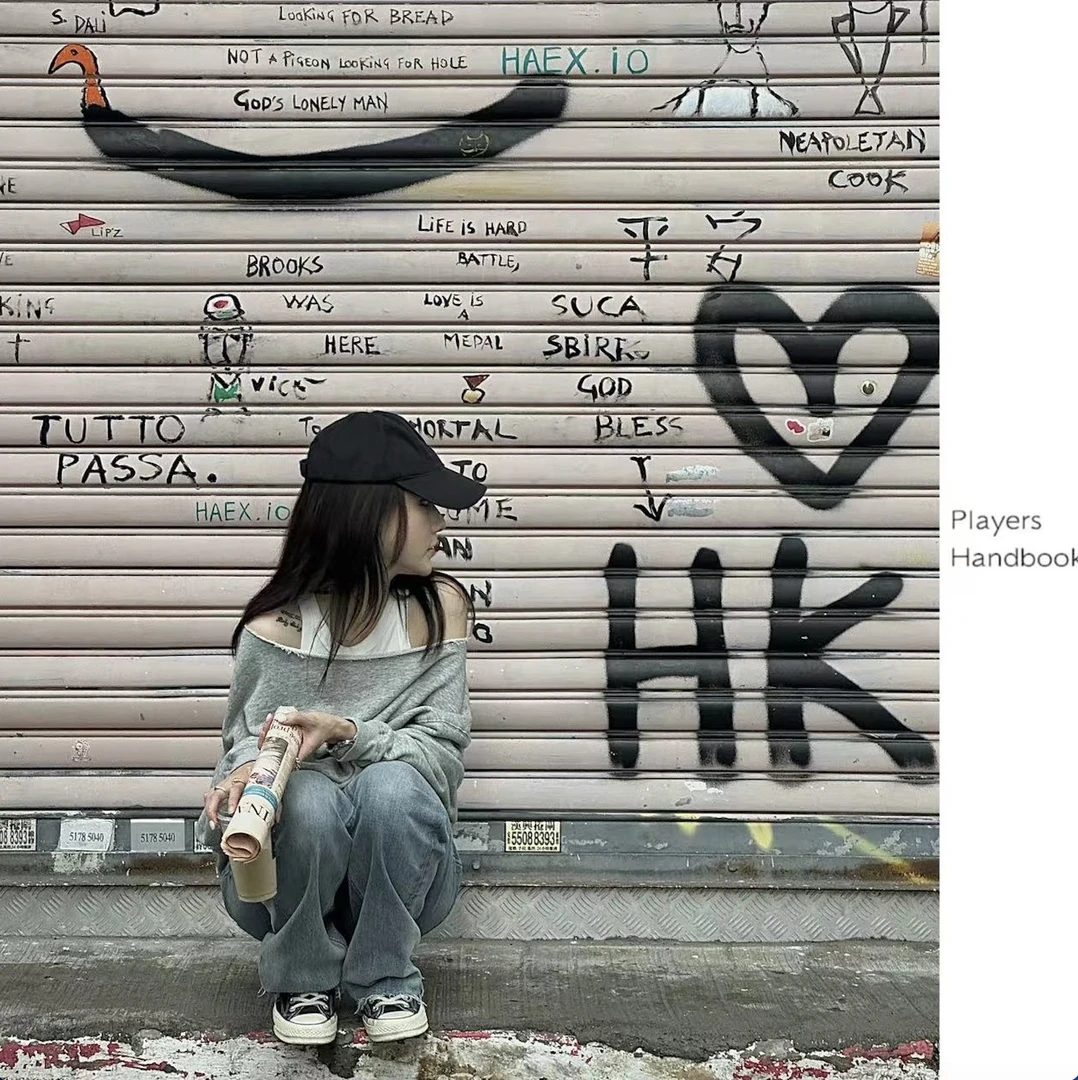 playershandbook宽松版型休闲时尚百搭套头秋冬显瘦卫衣PH0505