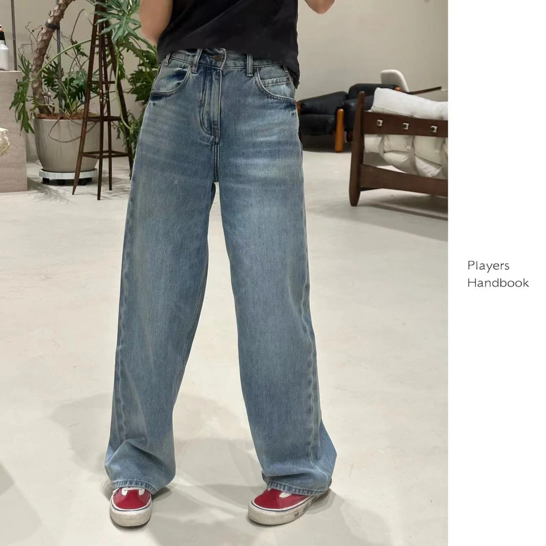 Players Handbook莱赛尔棉小赛24早春显瘦中腰直筒牛仔裤PH0866