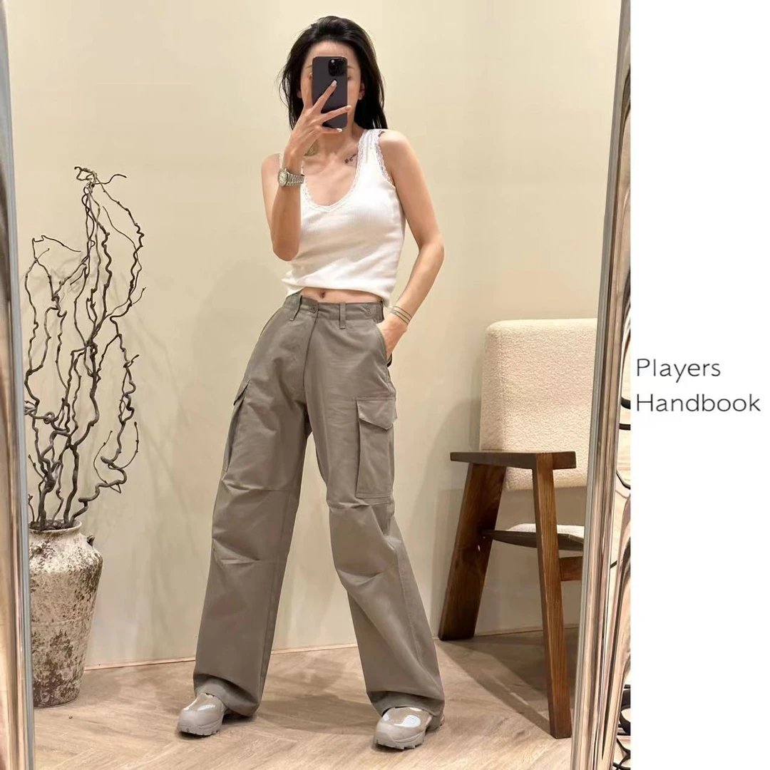 Players Handbook松弛复古感灰绿色中性风休闲工装裤PH0306运动