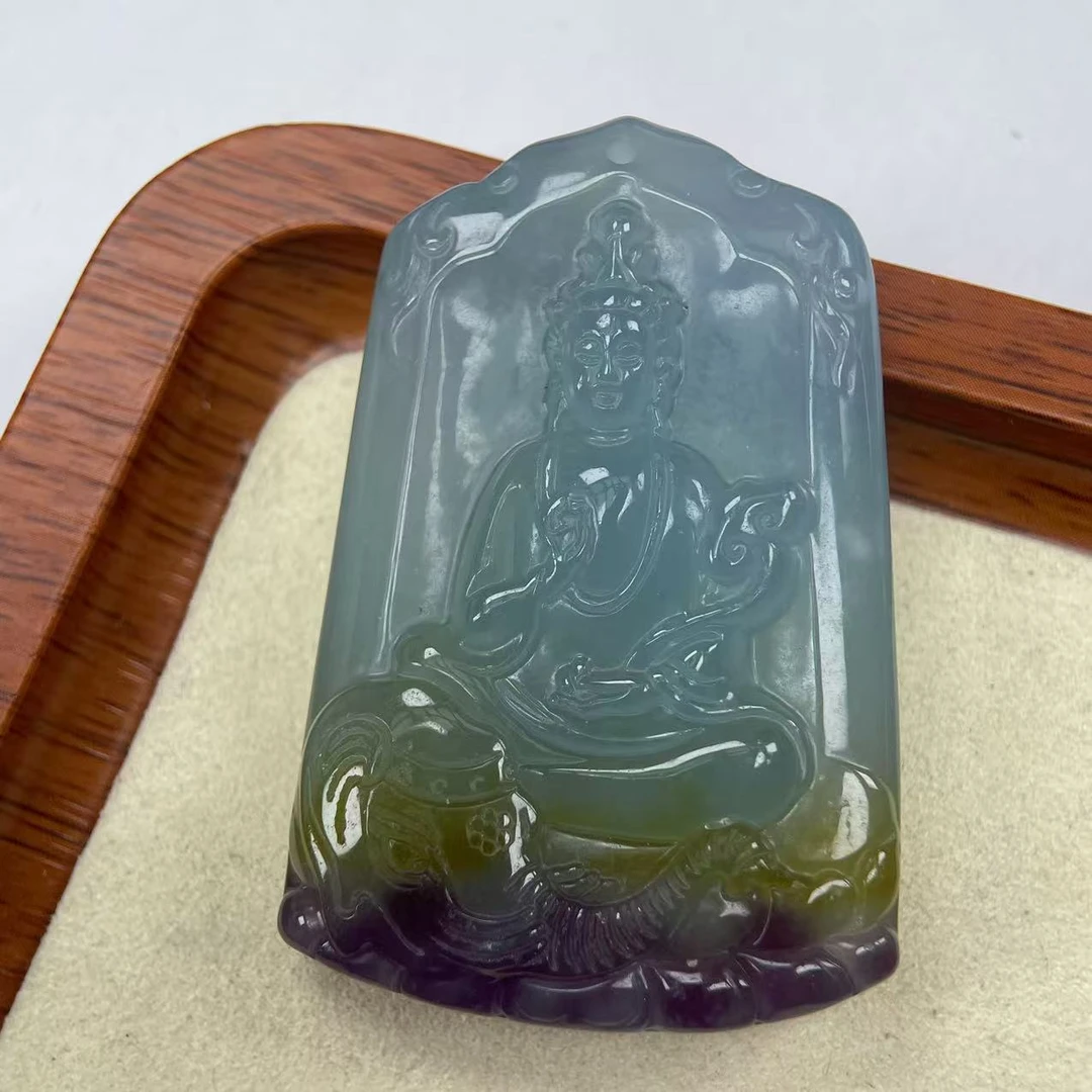 A762普贤菩萨蓝水三彩吊坠时尚百搭女款多样发货其一