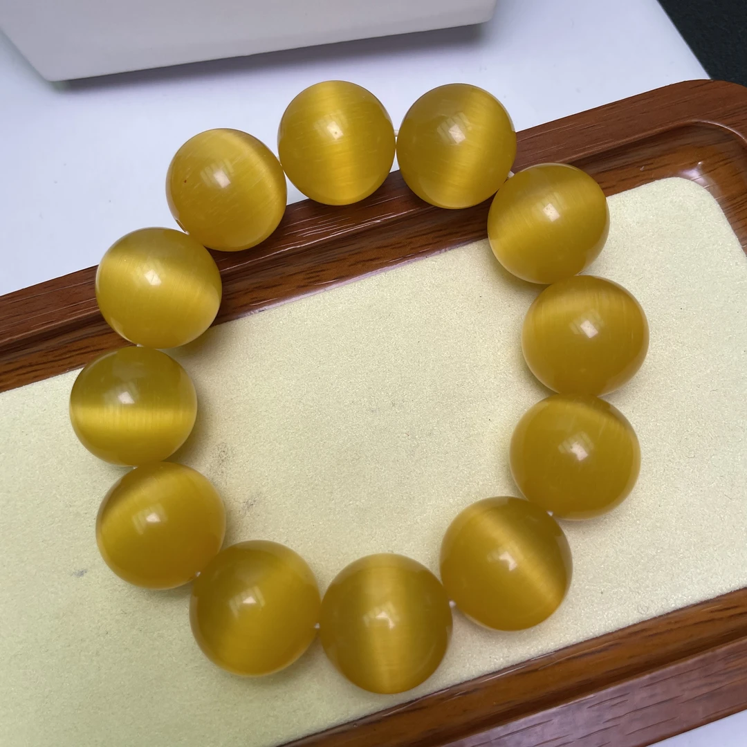 A109黄猫眼20mm手串妈妈时尚百搭男女款多样发货其一