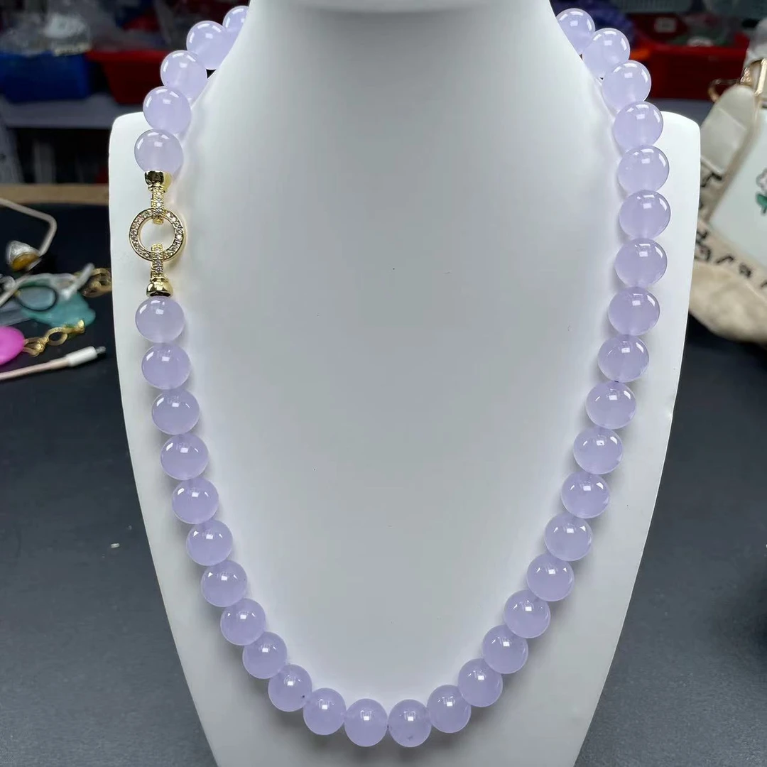 A276冰紫12mm项链时尚百搭男女款多样发货其一