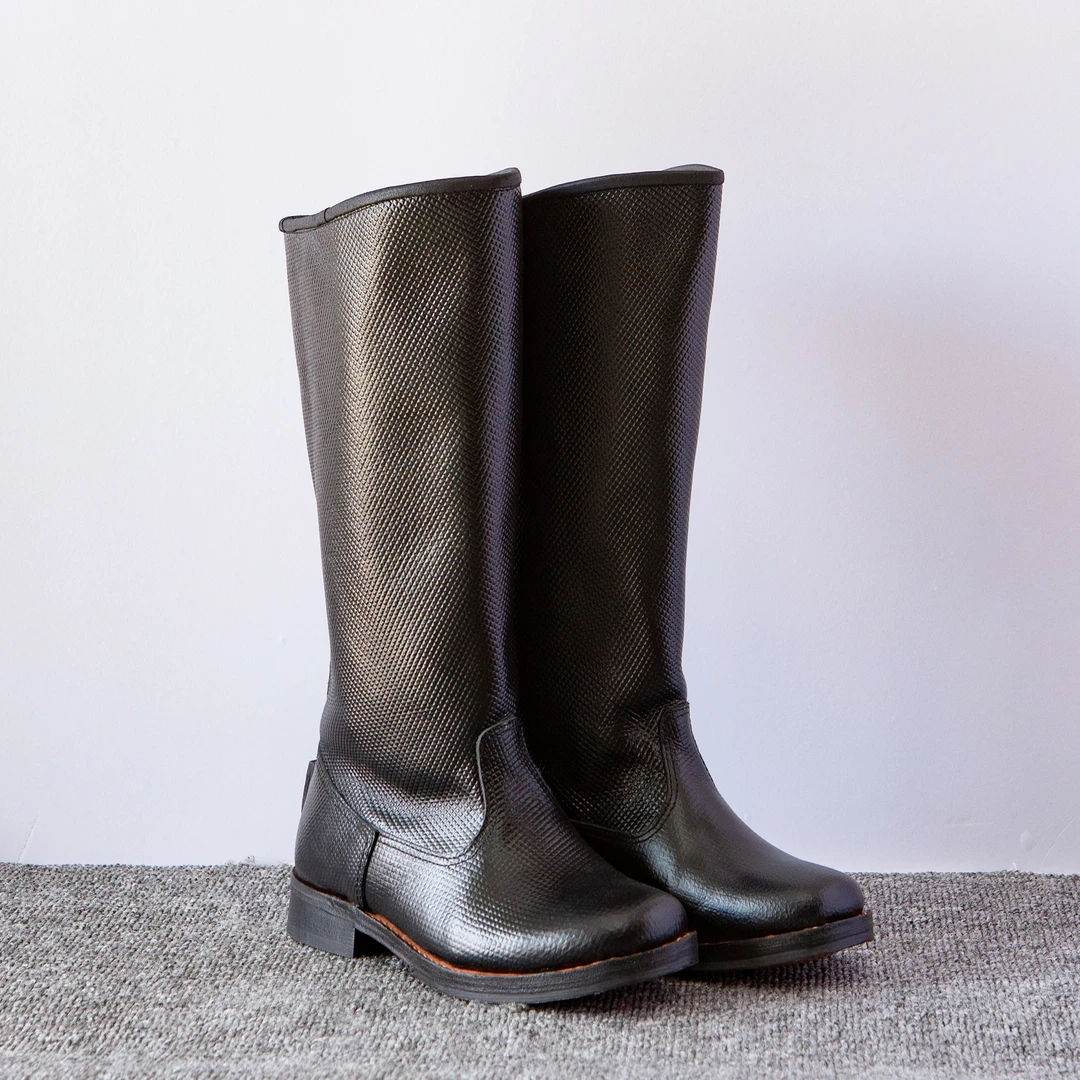 男士夏季牛皮手工缝制蒙古高筒皮靴手工缝制牛皮大底里外全皮透气