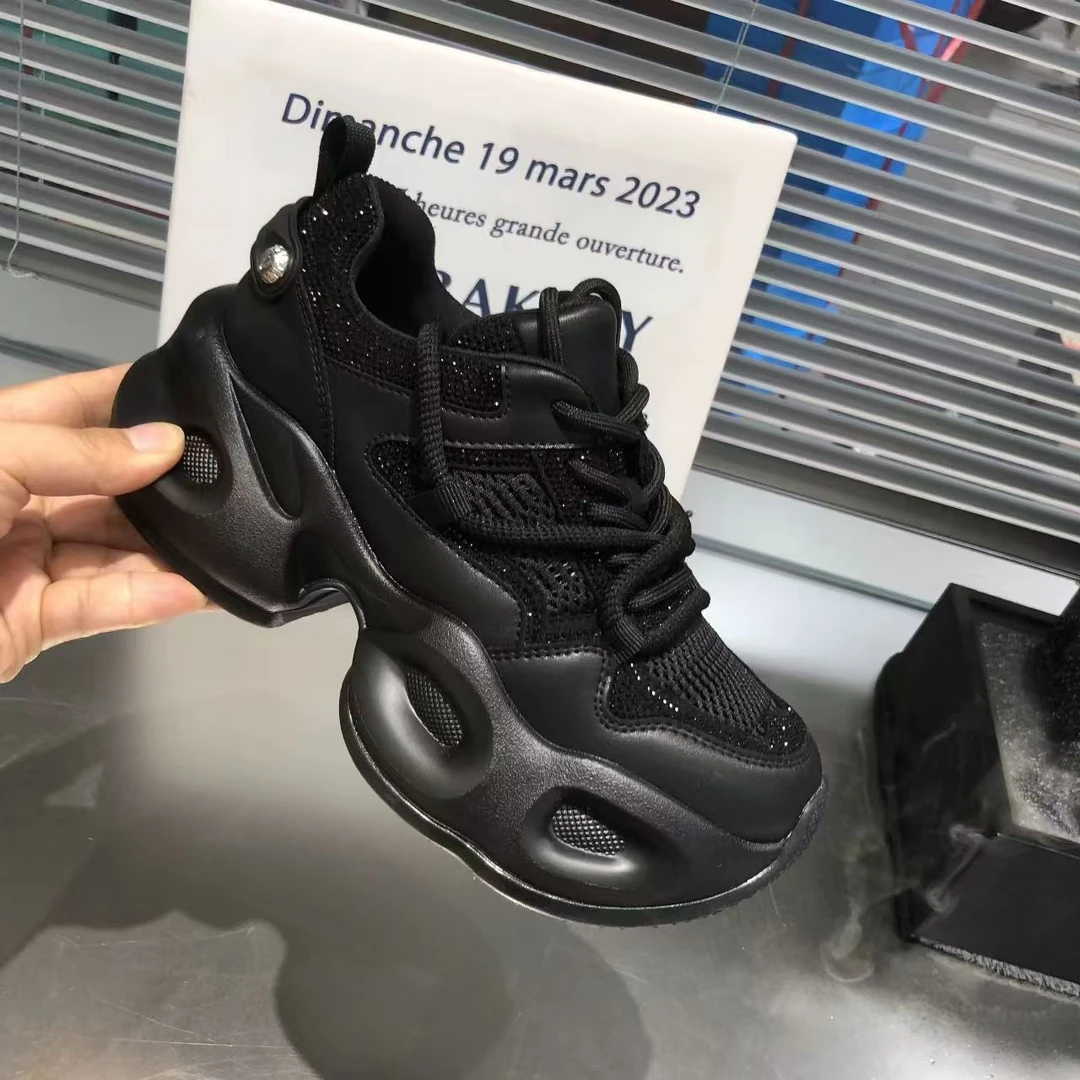 874-B6-运动休闲鞋2024秋季新款厚底潮流百搭老爹鞋