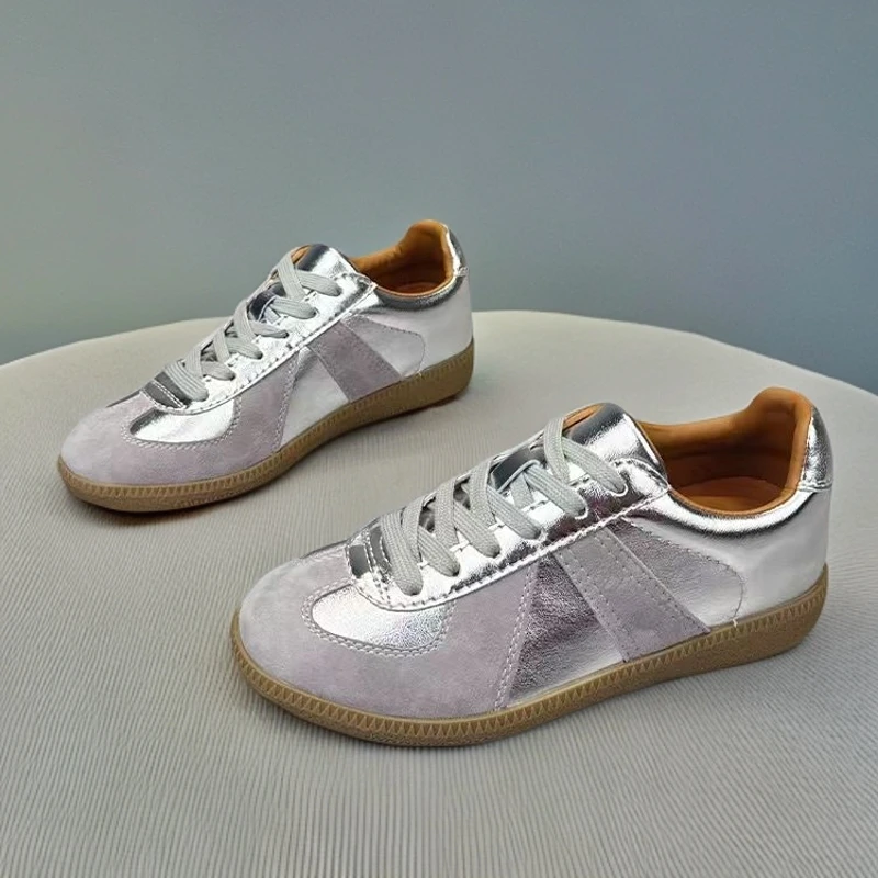 1094-D1--运动休闲鞋2024秋季新款厚底潮流百搭麦昆小白鞋