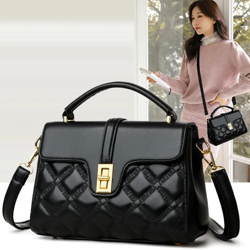 包包女2025新款简约大容量斜挎包高级感小众单肩包时尚手提包