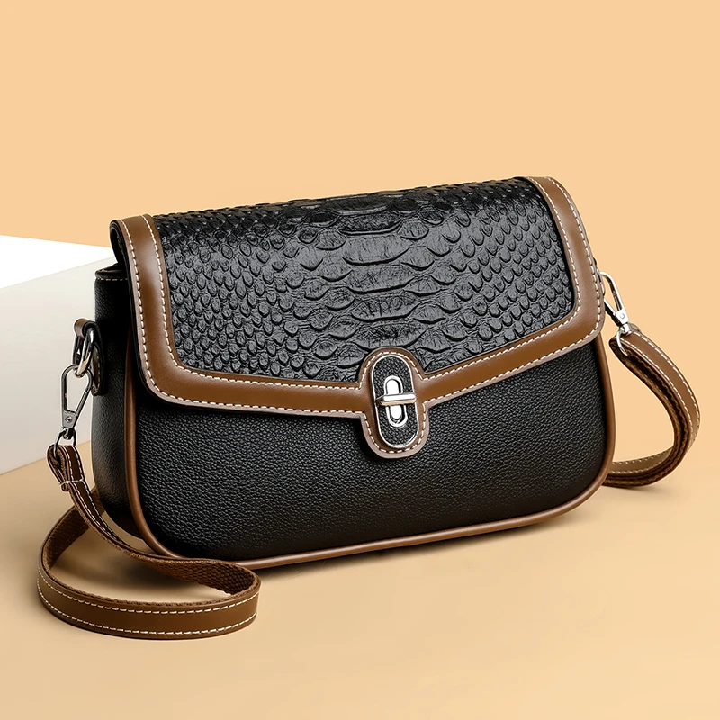 包包女2025新款潮时尚中年女士包包百搭时尚高级感单肩斜挎小方包