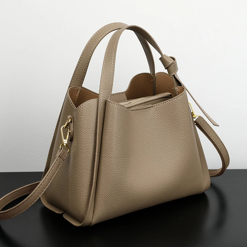 手提包包女2025新款菜篮子水桶包高级质感女包中年妈妈女士斜挎包