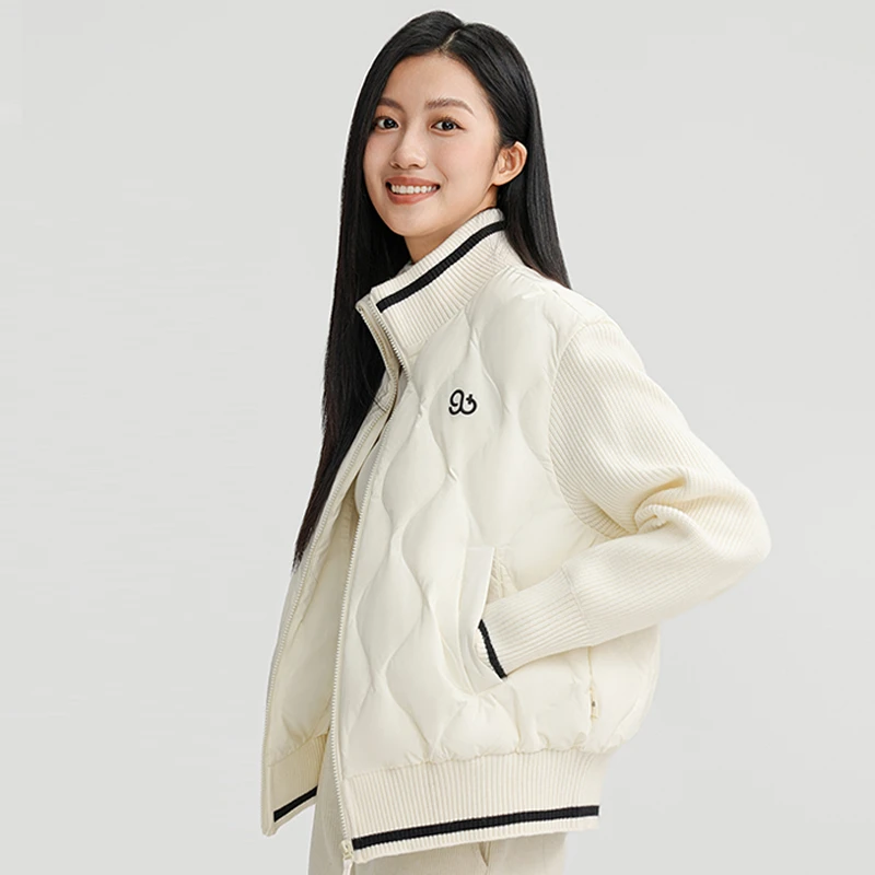 羽航之家新款2025年短款针织宽松时尚休闲百搭羽绒服秋冬XB2408