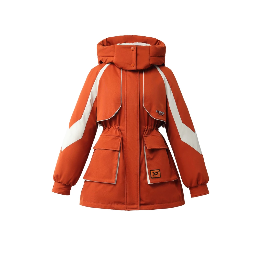 【顺丰发货】（橘色）羽航之家情侣款可特面料三防羽绒服XB3307 D