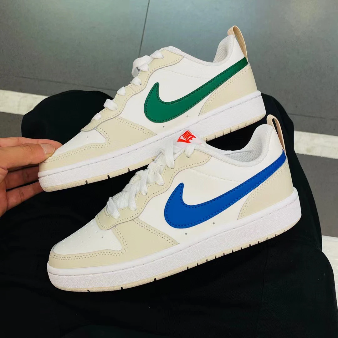 Nike COURT 耐克2024新款女子鸳鸯白蓝绿运动复古板鞋HQ1189-141
