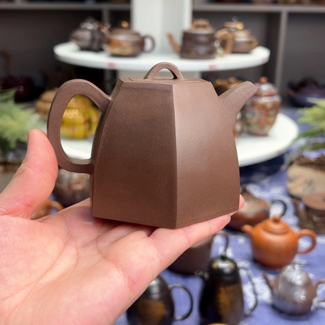 紫泥茶壶王*老紫砂壶六方