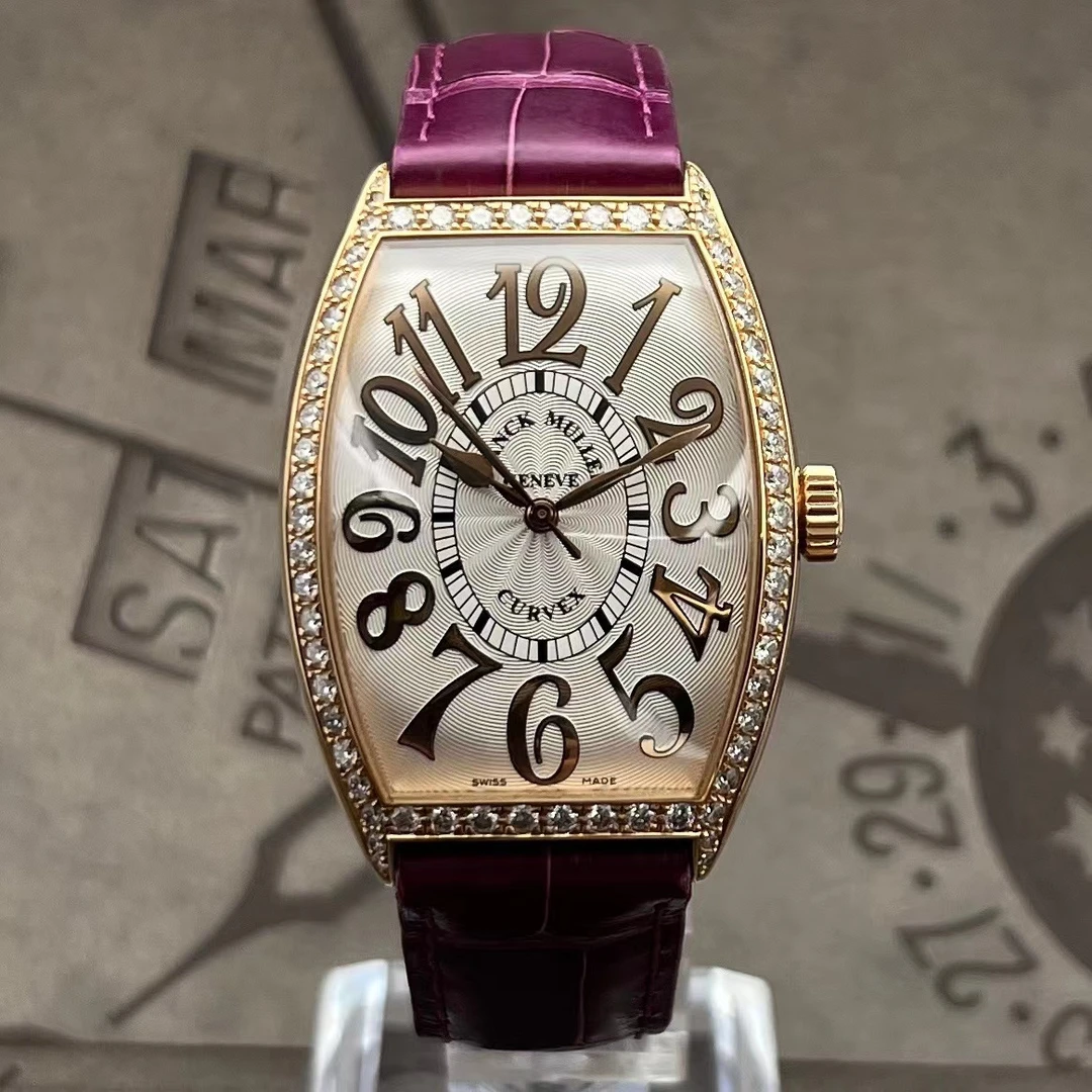 95新 Franck Muller/法兰克穆勒 玫瑰金原钻/5851/32X39mm