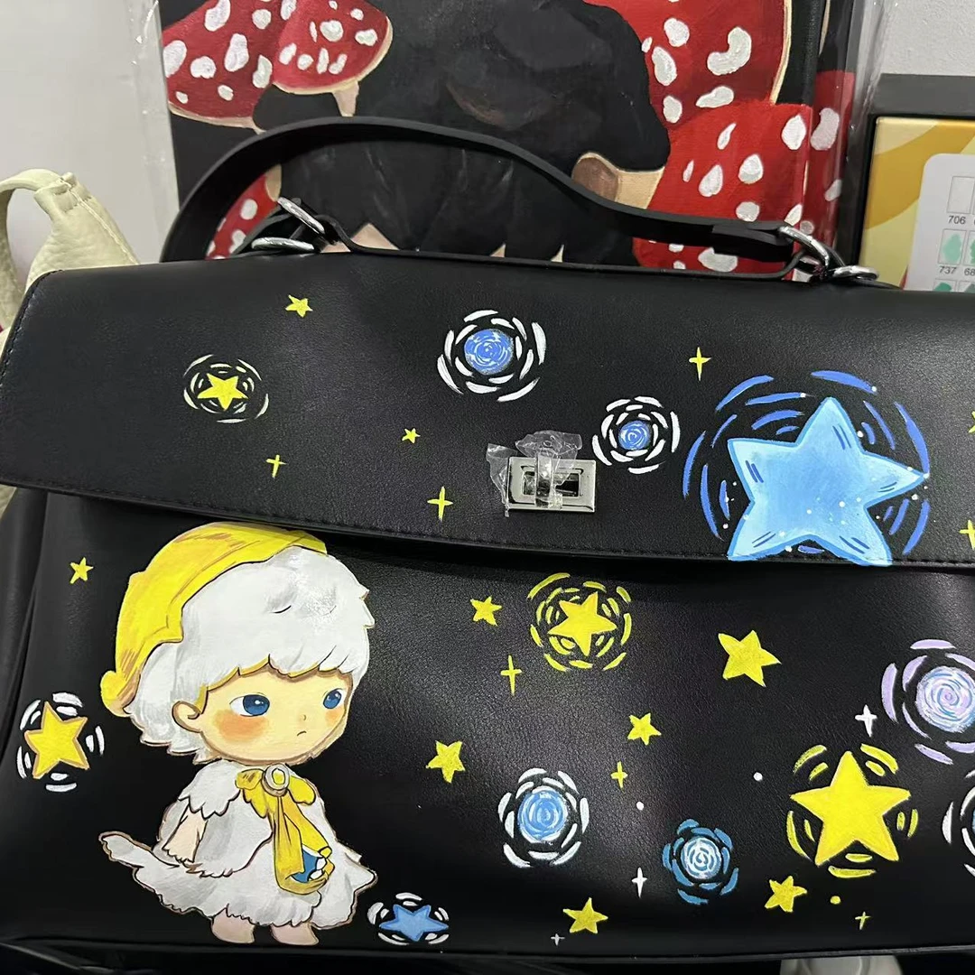 （10-15）卡通图案包包专拍菱形荷花半山