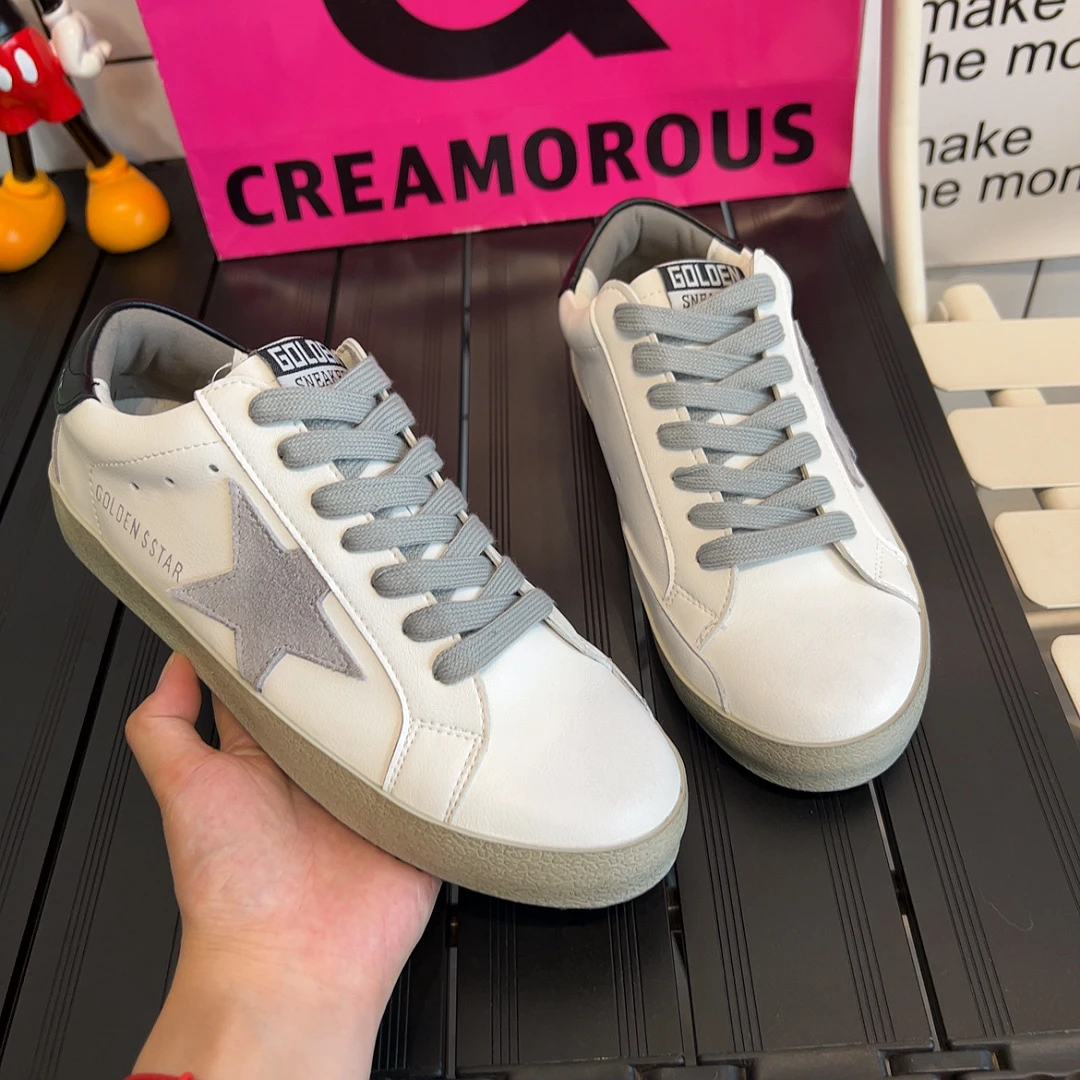 8160韩版经典款东大门做旧星星小脏鞋