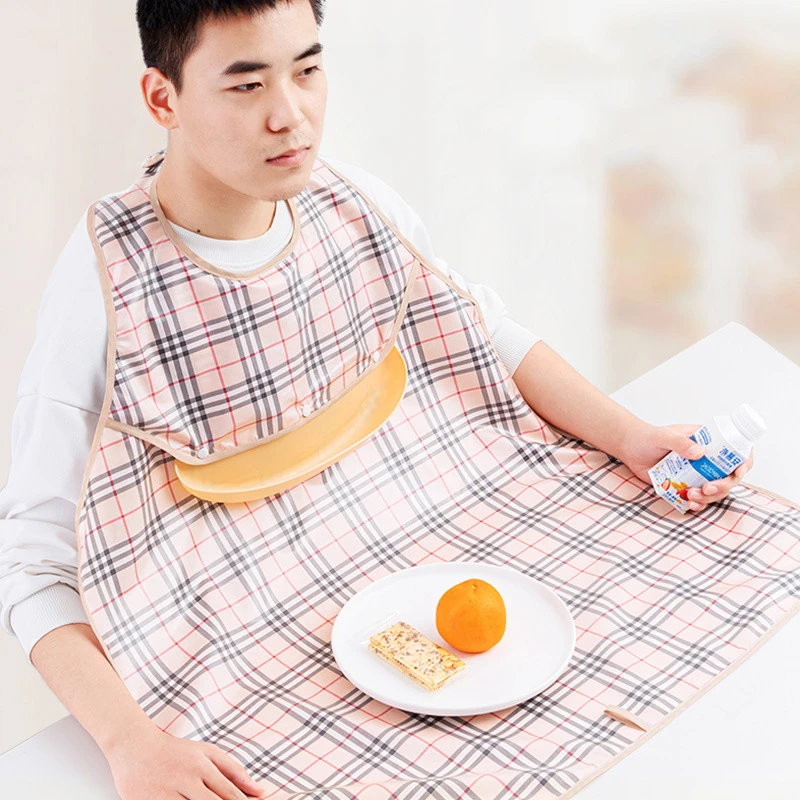 【坤源D】围兜成人围嘴食饭兜防水防油老年人立体可拆饭兜围裙