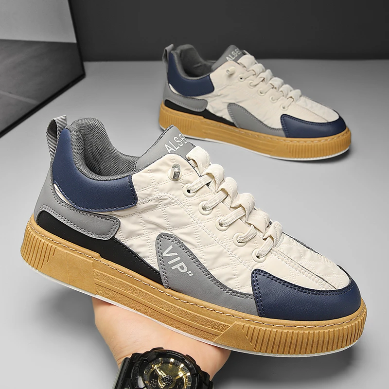 秋冬季2023新款男鞋透气潮流运动鞋软底软面休闲鞋懒人一脚蹬潮鞋