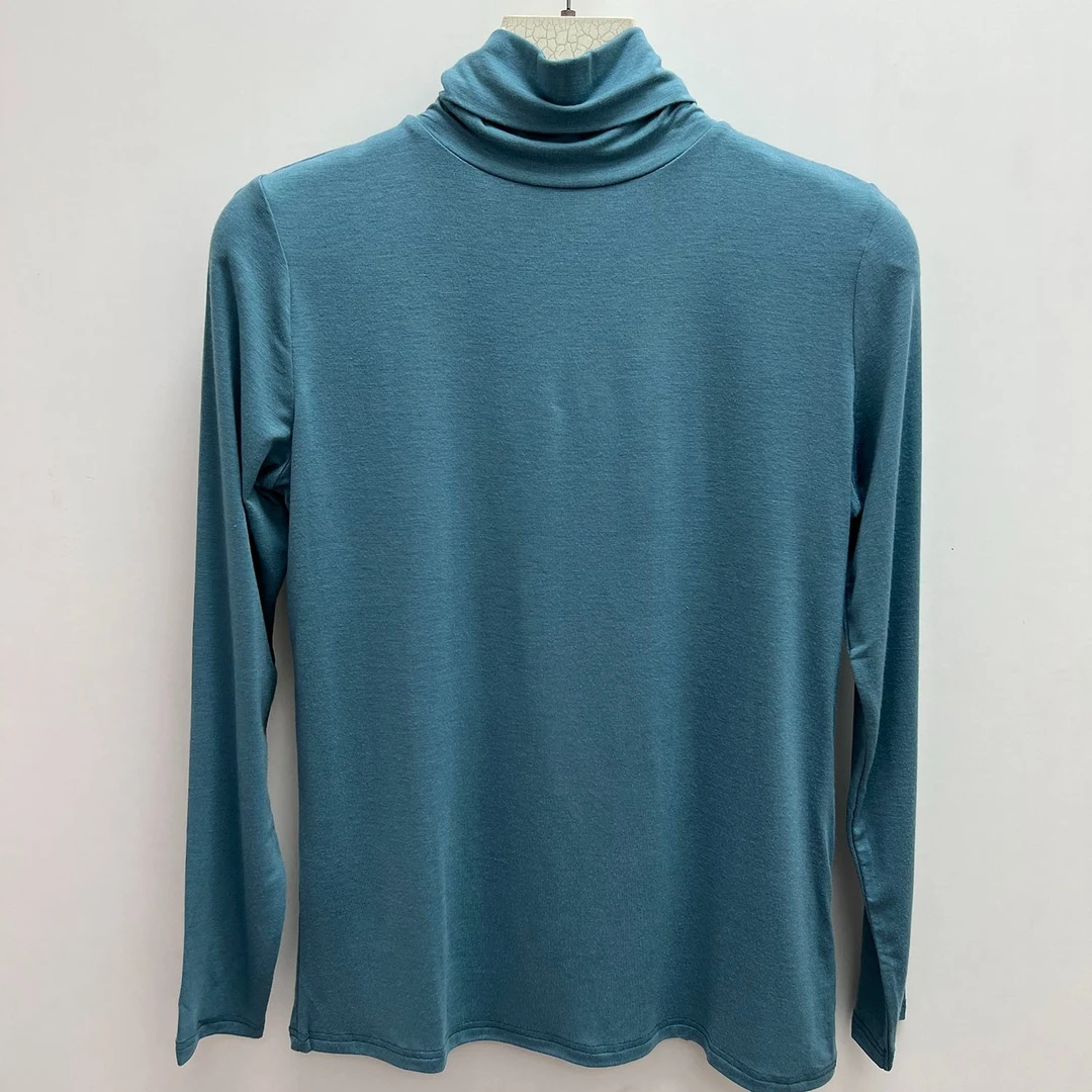 DL3012女高领长袖打底衫T恤高弹显瘦春秋款