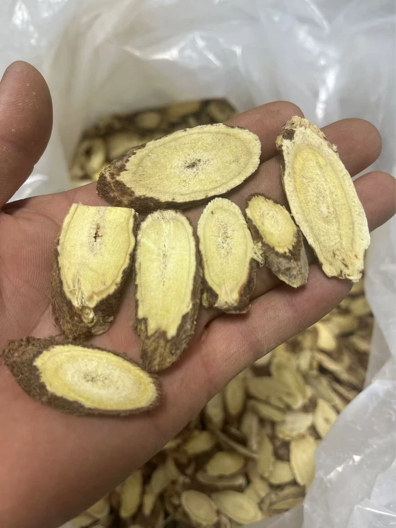 多年生的老黄芪主根切片可煲汤，煮水，泡水，冻肉