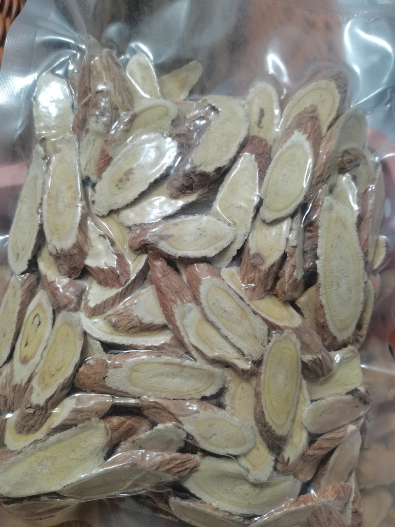 多年蛋黄芯的主根切片