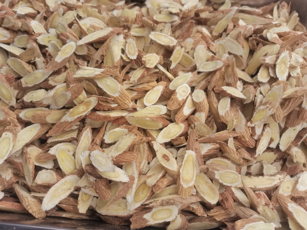 深山采挖野生黄芪  蛋黄芯侧枝切片