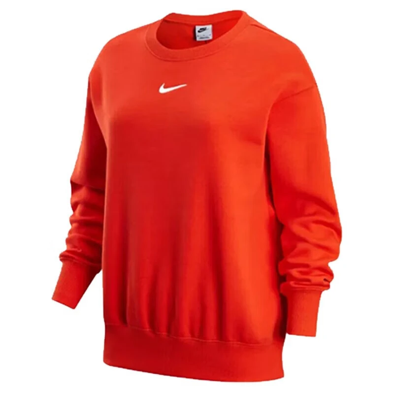 Nike/耐克情侣运动训练休闲圆领卫衣套衫秋季红色加绒DQ5734-633