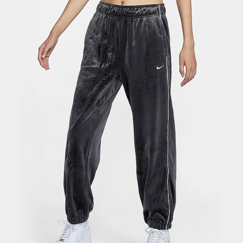 NIKE/耐克女CLLCTN JOGGER新款中腰丝绒卫裤FZ3683-010