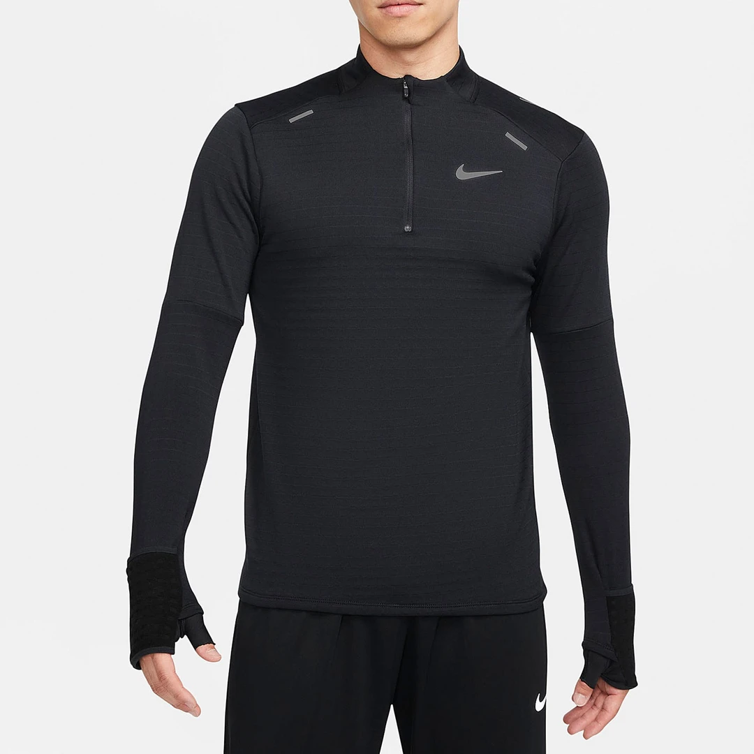 耐克nike/2021男子运动训练跑步休闲长袖T恤字母圆领DD5663-010