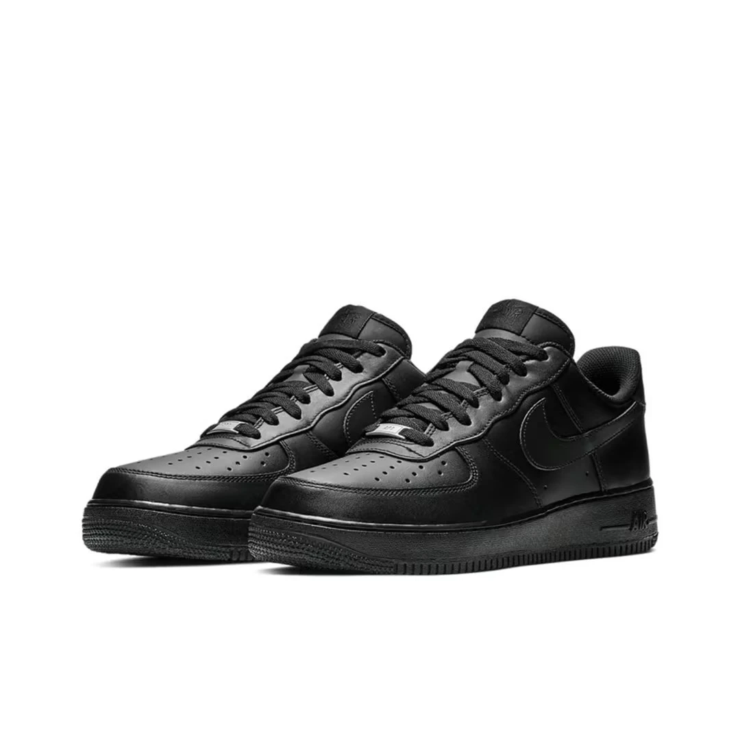 Nike/耐克 AF1黑武士男子休闲板鞋黑色复古 黑白低帮CW2288-001