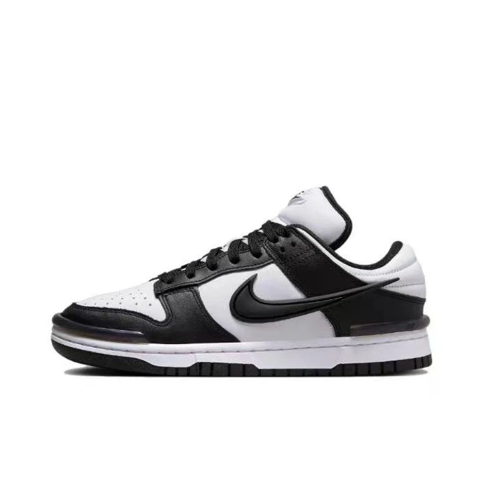 NIKE/耐克女款休IKE DUNK LOW TWIST熊猫减震板鞋休闲DZ2794-001