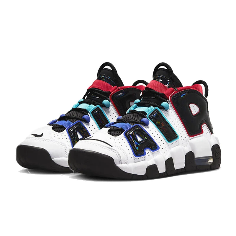 NIKE/耐克女子AIR MORE UPTEMPO CL (GS)皮蓬板鞋时尚FV0838-100