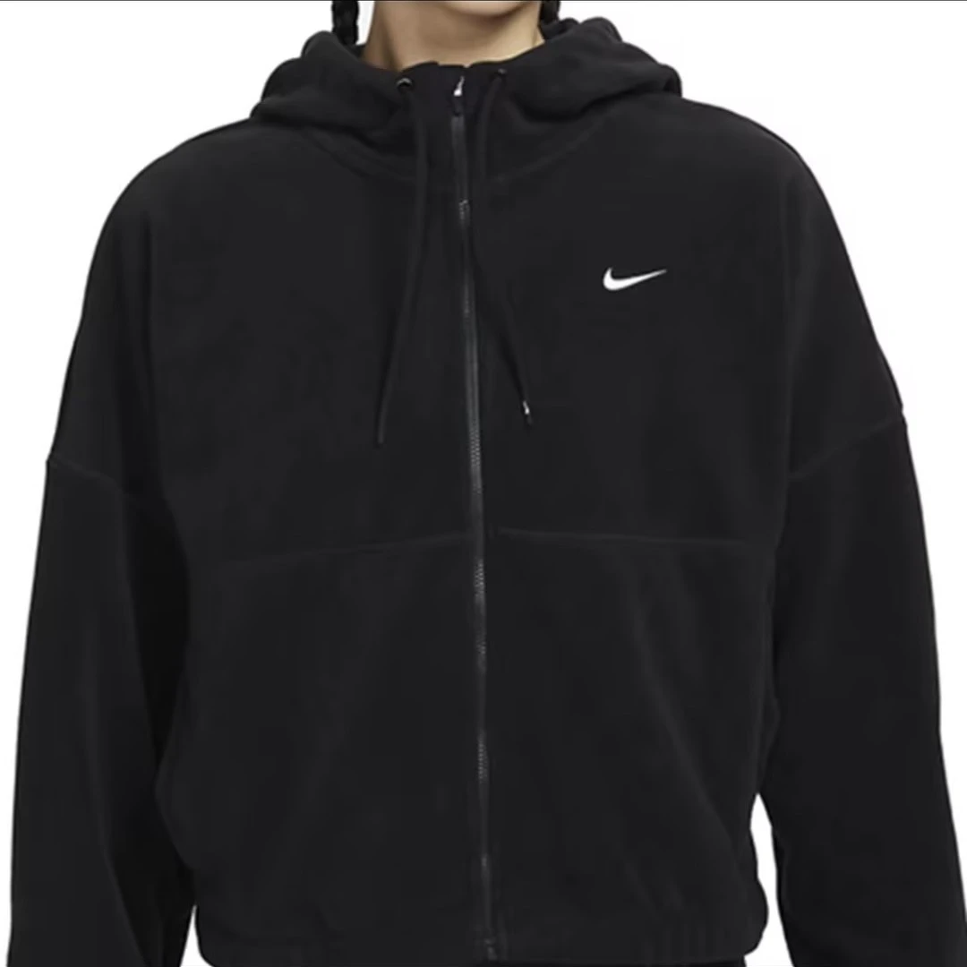 Nike/耐克运动休闲夹克外套长袖黑色宽松加绒加厚秋冬 FB5639-010