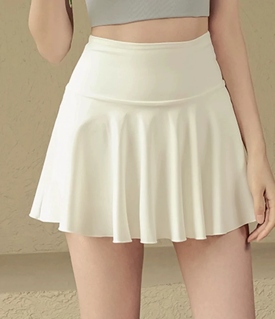 【假两件-半身裙】瑜伽女羽毛球裙健身跑步运动半身裙网球裙