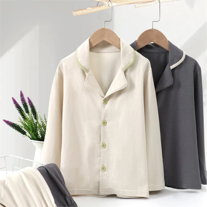 D1205西服领家居服套装软糯亲肤A类