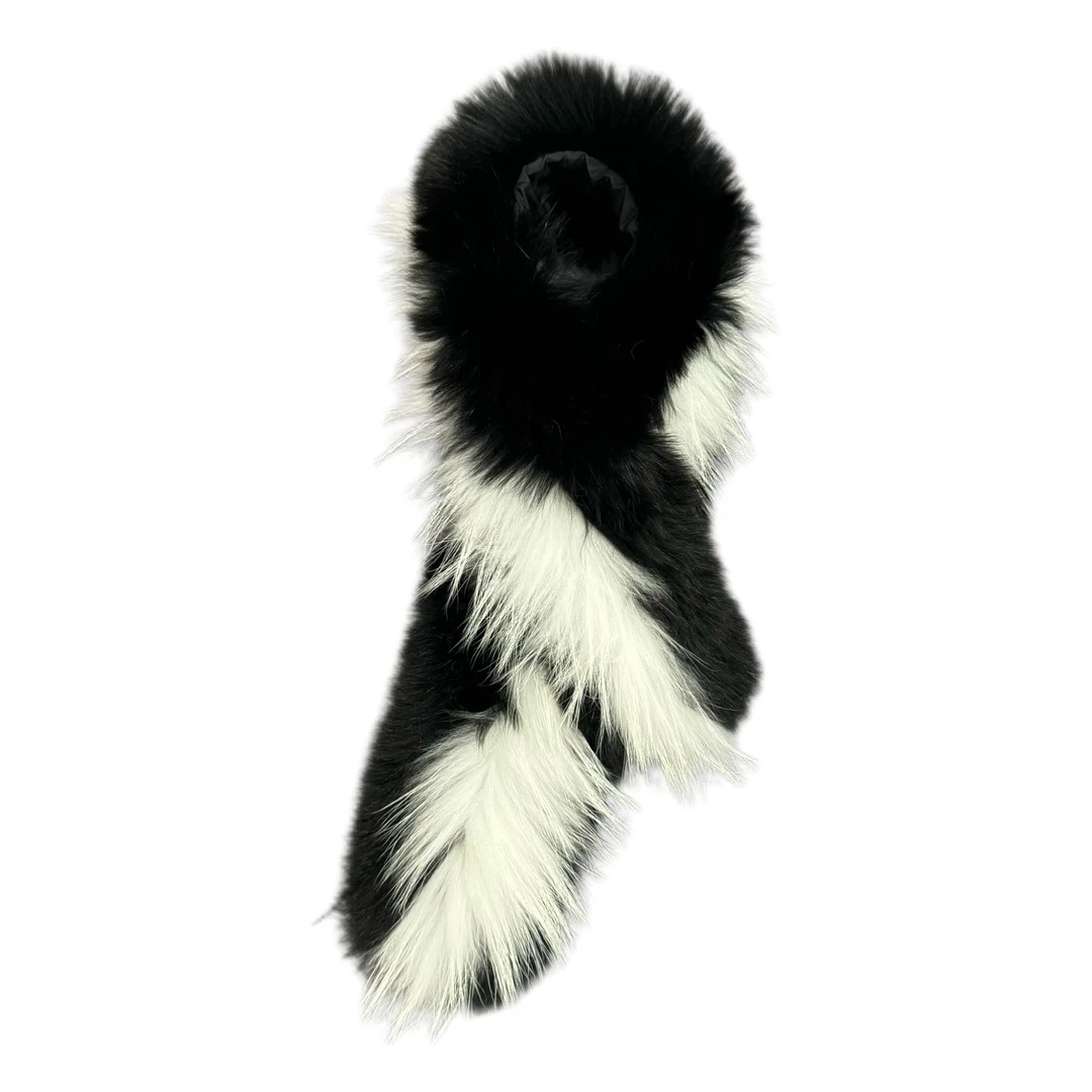 24年新品狐狸毛围脖皮草配件贵气冬季保暖女围巾