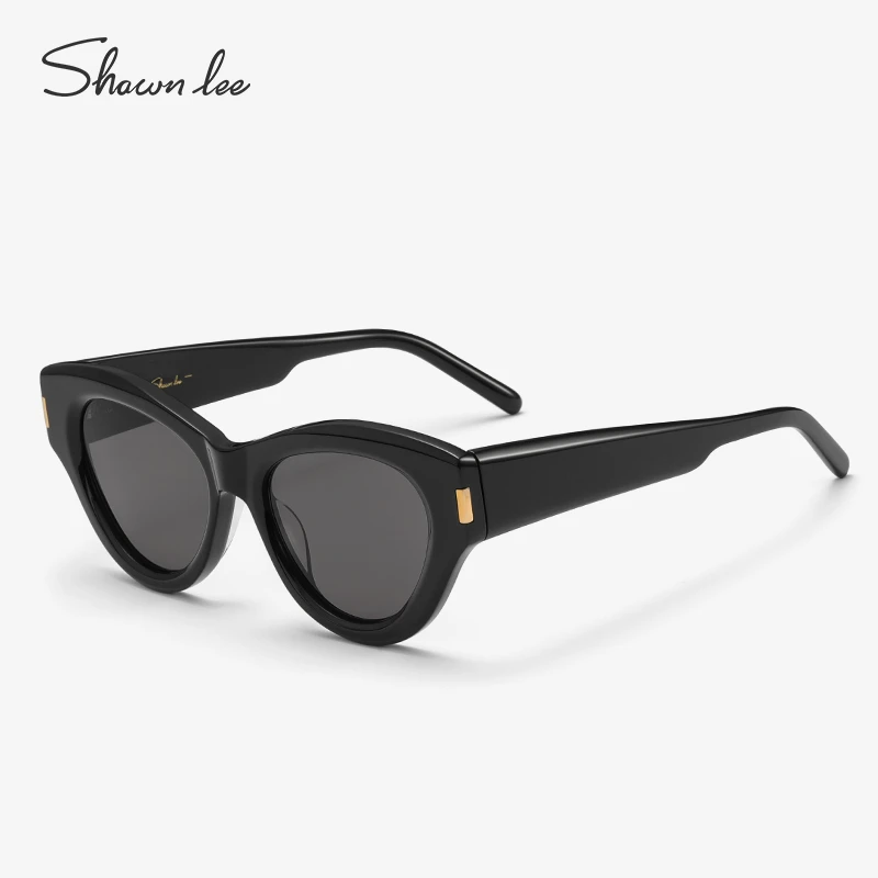 Shawnlee新品轻奢质感板材女款窄框墨镜防紫外线复古ins简约