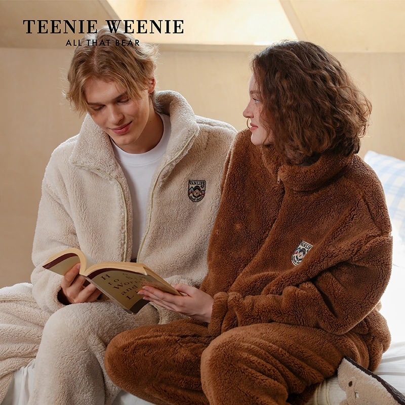 Teenie Weenie【新款上新】休闲学院-小熊出游时尚加绒保暖家居服