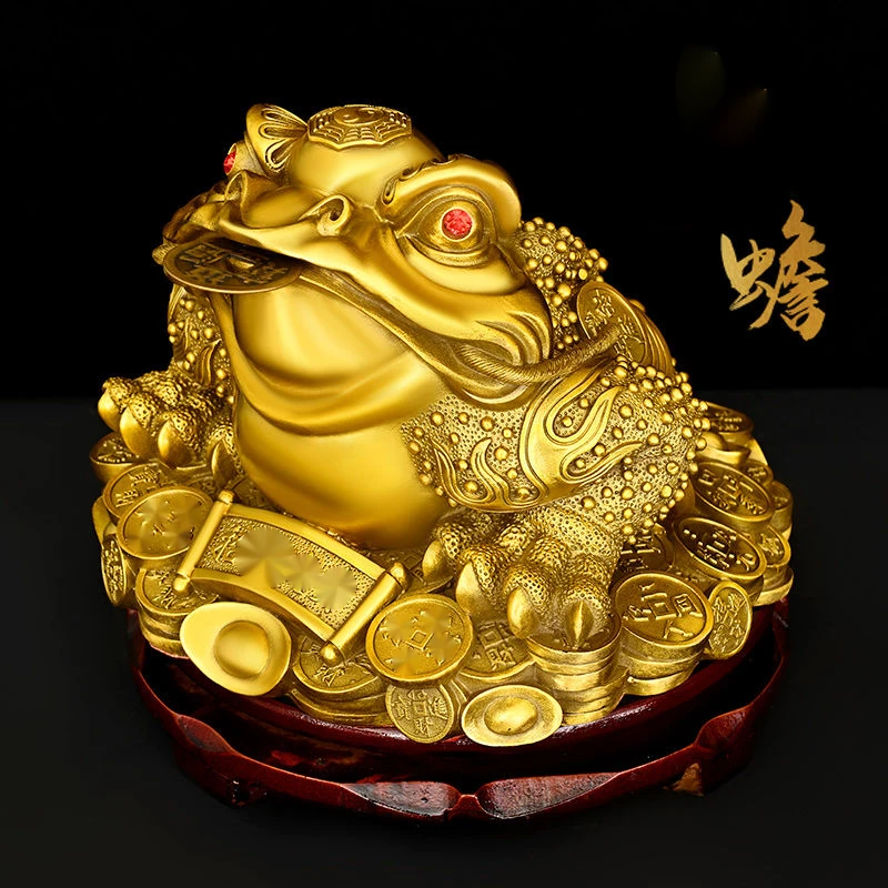 铜蟾摆件三足七星蟾客厅办公室店铺开业摆设摆件礼品